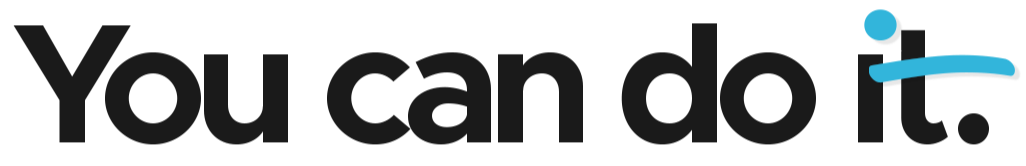 You can do it stylized text You can do it text with dotted i and crossed t